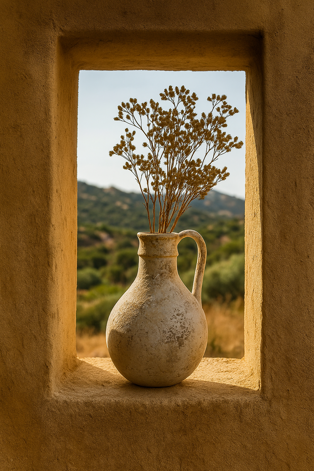 Vase en céramique Vintage fait à la main.