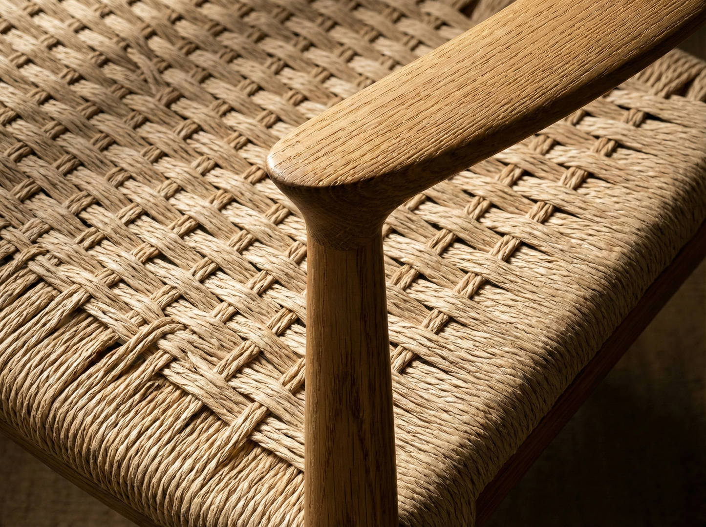 Chaise bois massif & corde
