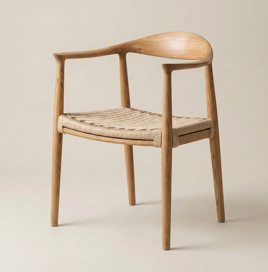 Chaise bois massif & corde