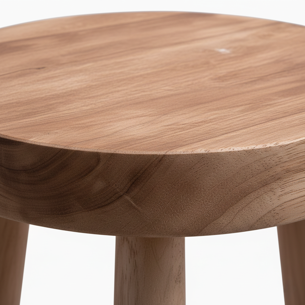 Tabouret de bar en bois de teck massif